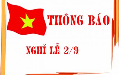 Thông báo lịch nghỉ lễ Quốc khánh 2/9/2017