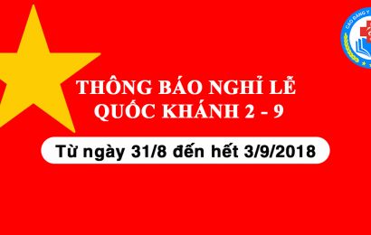 Thông báo lịch nghỉ Lễ Quốc Khánh 2/9/2018