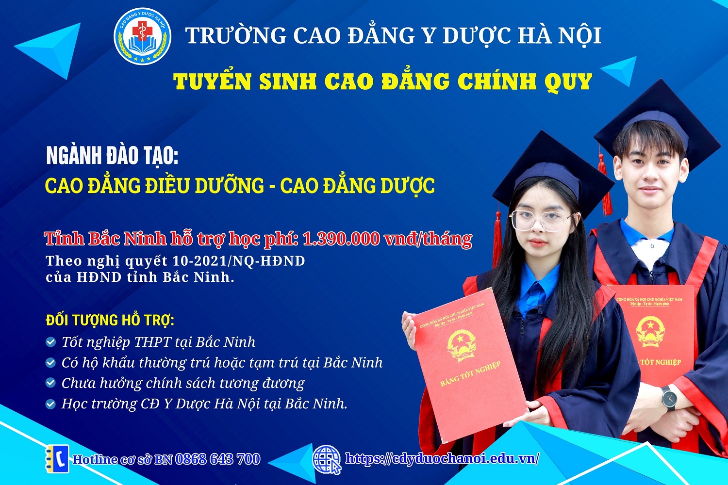 Tuyển sinh cao đẳng Y Dược tại Bắc Ninh