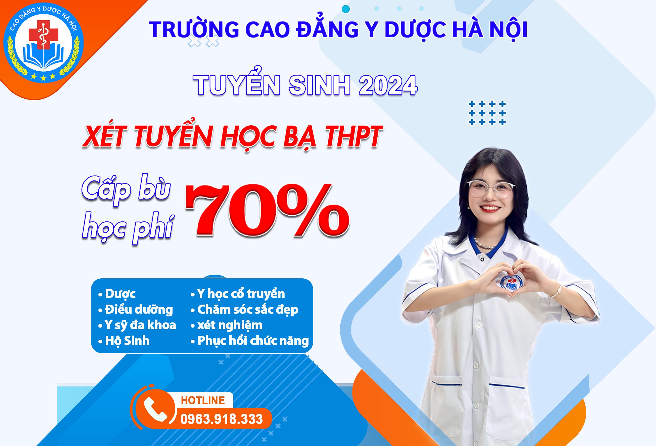 Đăng ký Xét tuyển học bạ THPT – Trường Cao đẳng Y Dược chính quy 2024